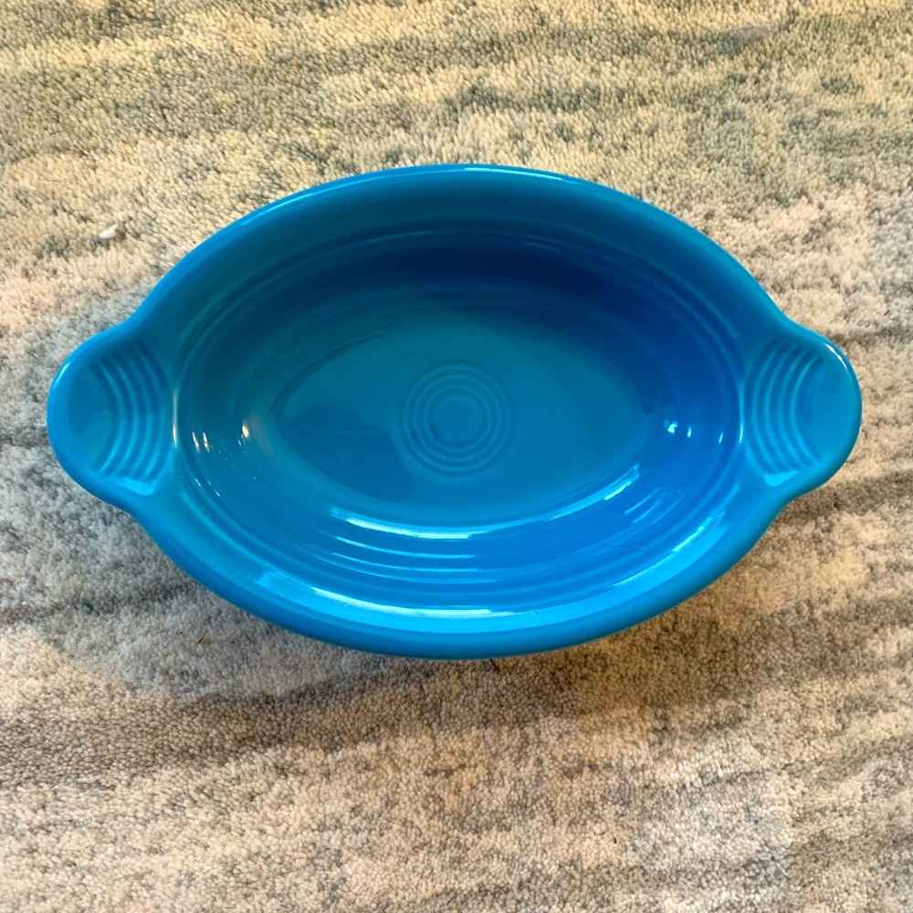 Fiestaware 9 inch individual sized casserole dish lapis color